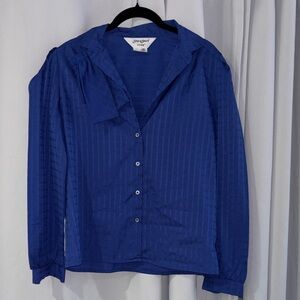 Stylish Women's‎ Blue Button-Down Shirt